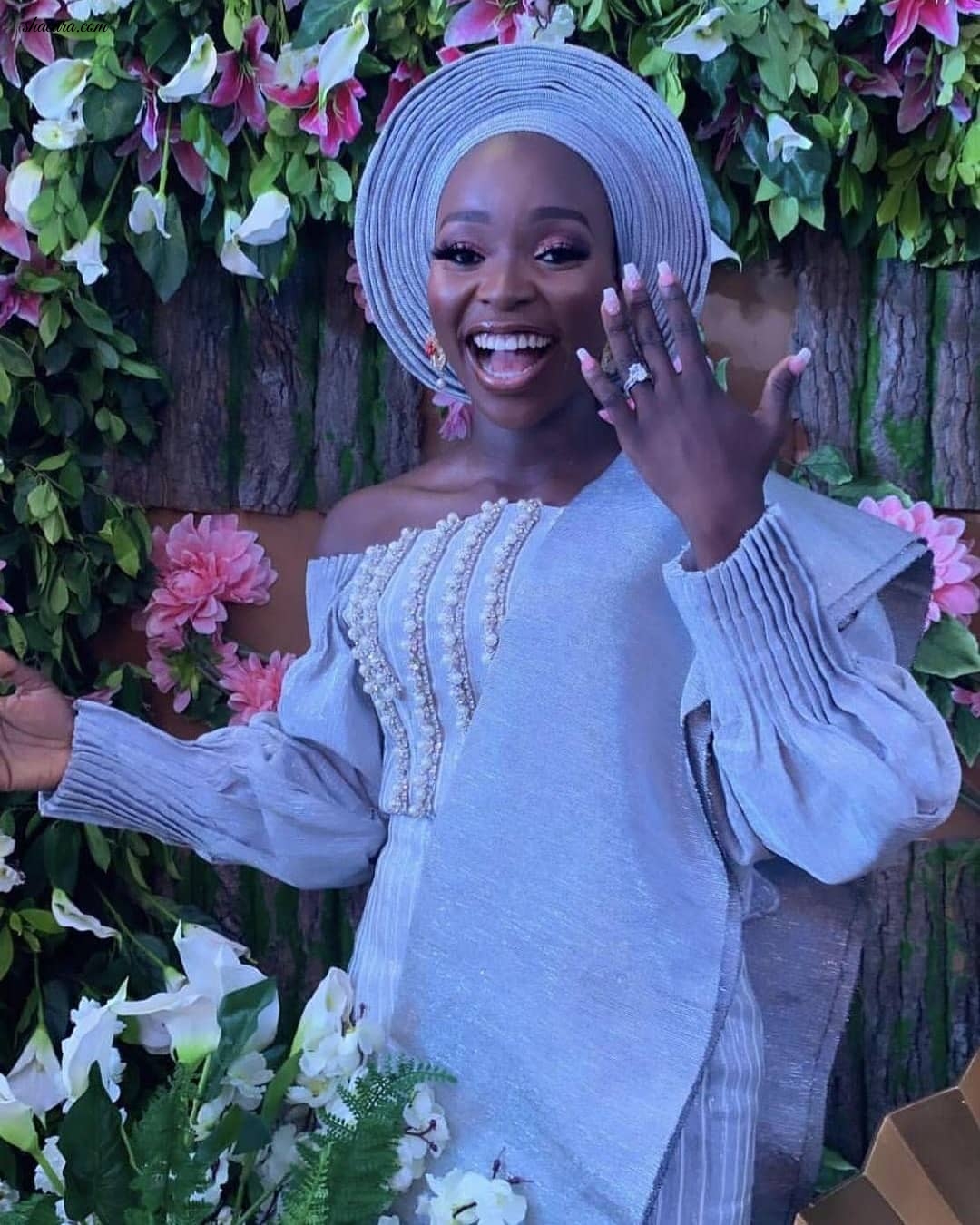 Tomike Alayande’s Traditional Engagement Outfit Was A Total Showstopper