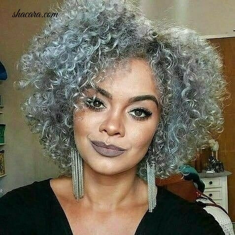 Slaying Whislt Greying, Check Out Images Of Fabulous Ladies Rocking Grey Hair With Absolute Confidence