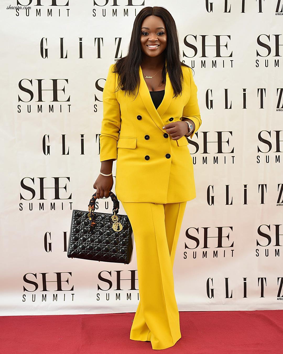 Actress Jackie Appiah Was All Business For The 2019 “SHE Summit”