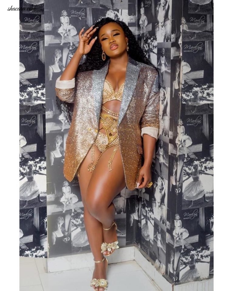 Cee-C Was Decked In Glitter To Bambam’s Lingerie Birthday Party