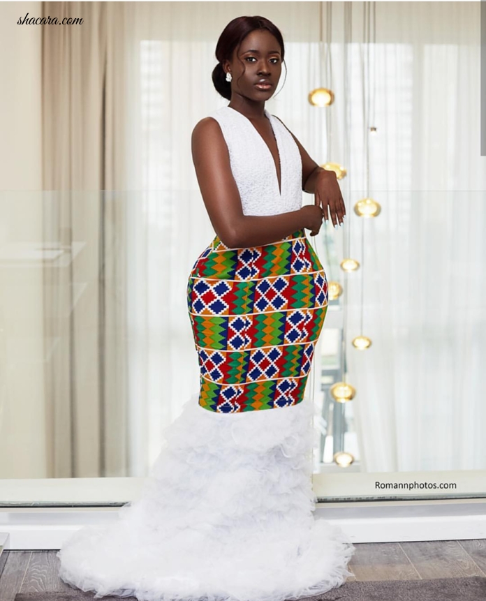 Fella Makafui Stuns In Amazing Detachable Bridal Gown By New Ghanaian Fashion Brand