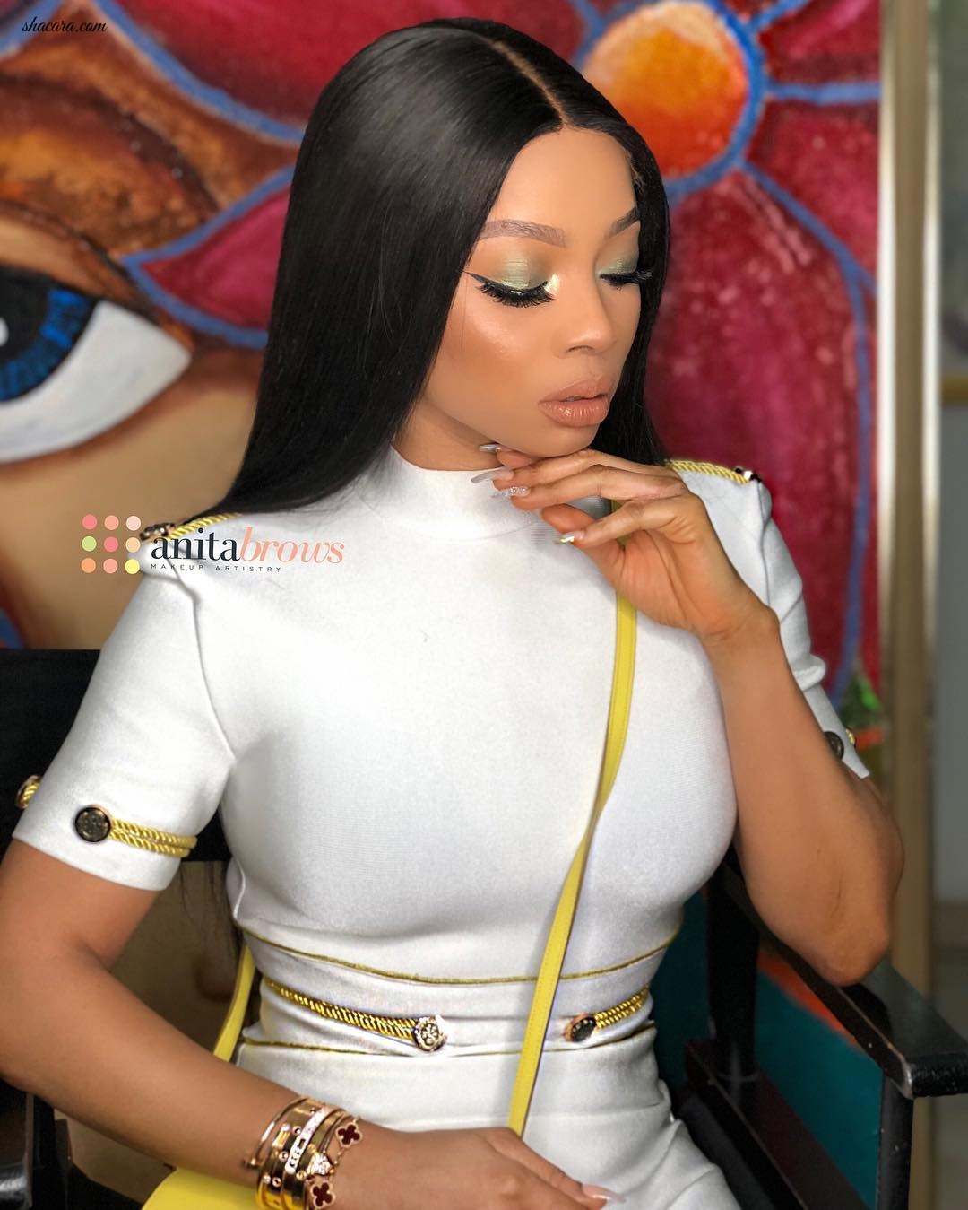 Toke Makinwa Sizzles In Skintight Mini Dress As She Steps Out In Style