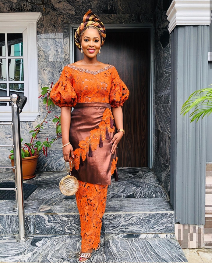 Nigerian Designer TVA Just Gave Us Sunday Style Inspiration In This Haute Dress & Fringed Wrap On Mothers Day