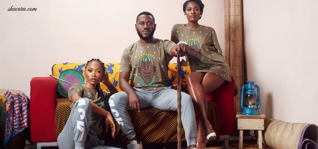 Actor Deyemi Okanlawon Flanked By Two Hot Female Models! NACK Apparels ‘Kindred Kullection’ Explores Culture