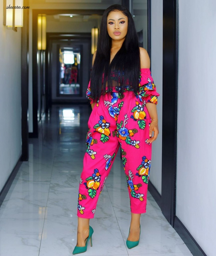 It’s A Floral Affair! Nina Strutting Her Stuff In A Matching Two-Piece