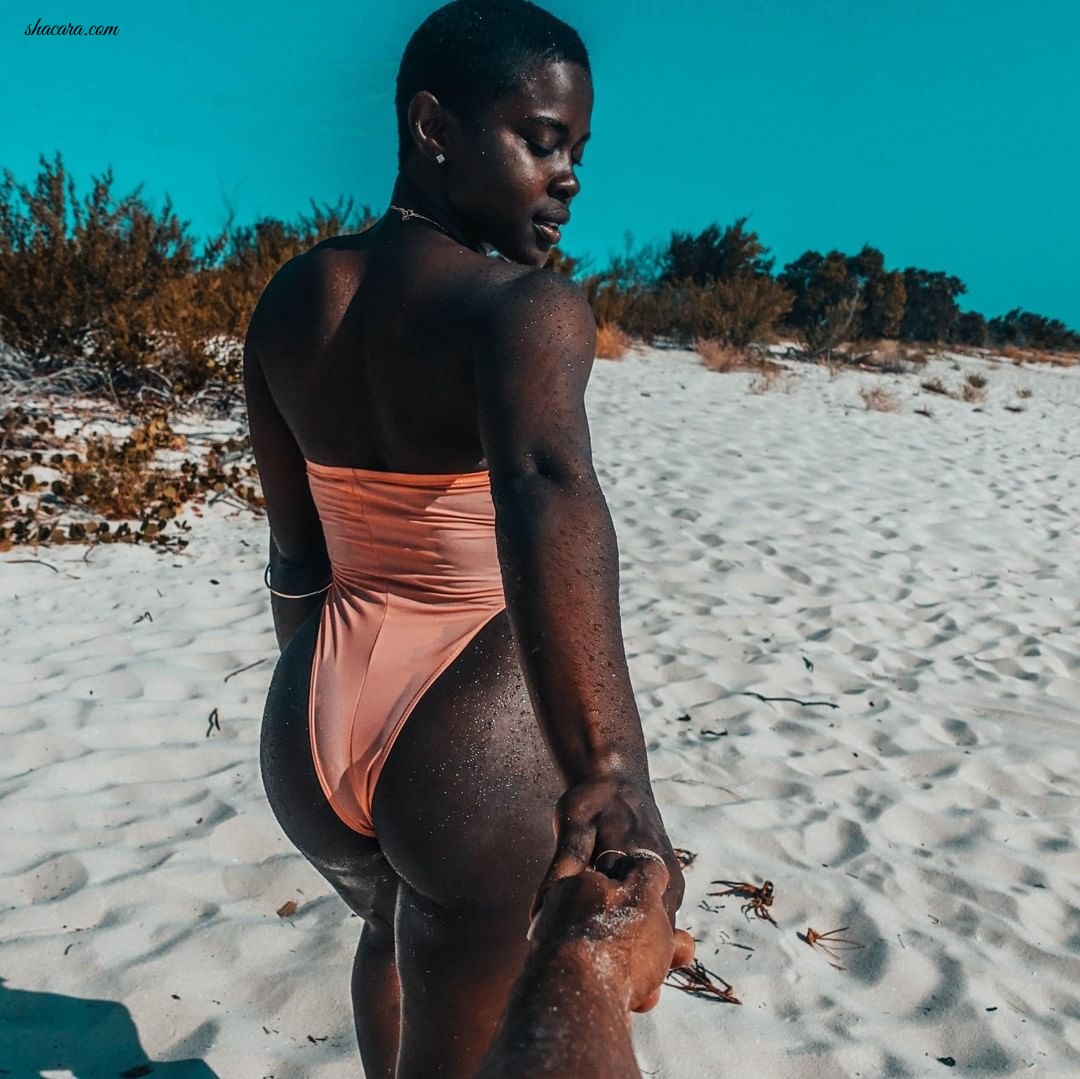 #BIKINIBAE: From Being Skinny, Eating Disorders & Running Miles, To Saying Fack It! Haitian Beauty Sajeni Pure Swimwear Glamour