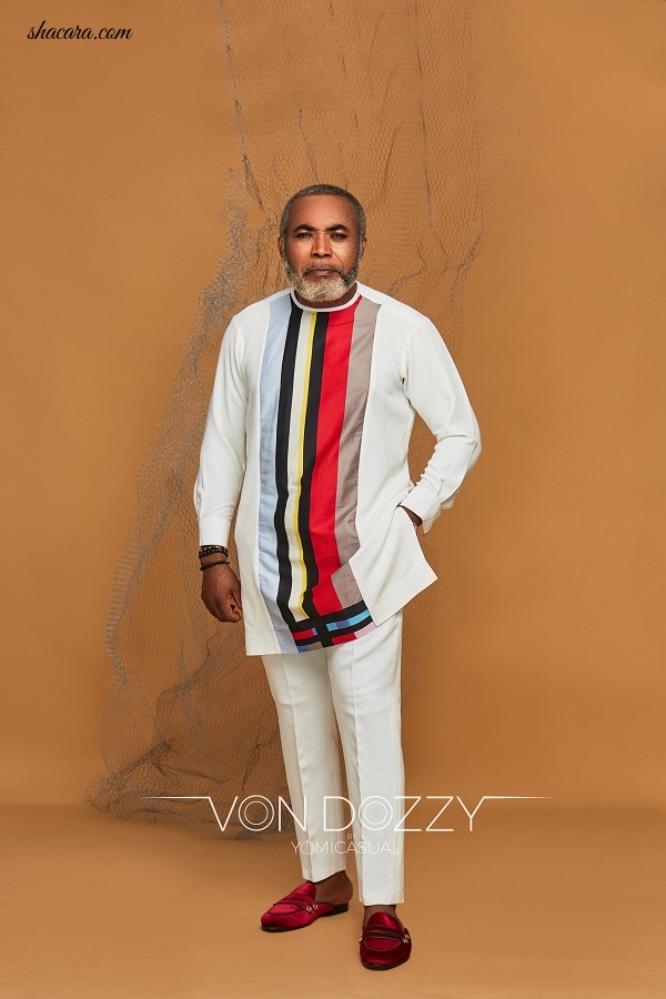Nollywood Actor Zack Orji & His Son Front Yomi Casual’s Latest Collection