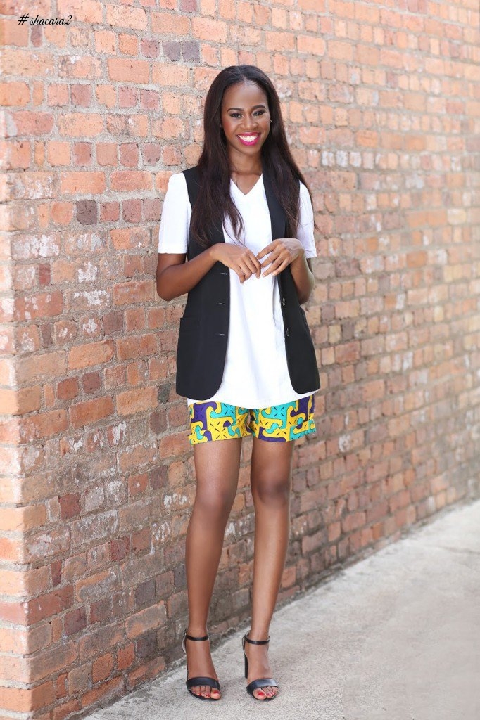 THE MANY WAYS TO STYLE YOUR WHITE TEE AND ANKARA STAPLES