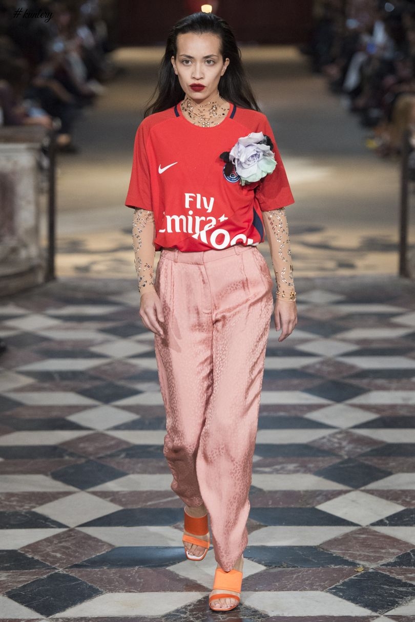 Koché RTW SS18 Collection! Football Meets Fashion At Paris Fashion Week Spring 2018