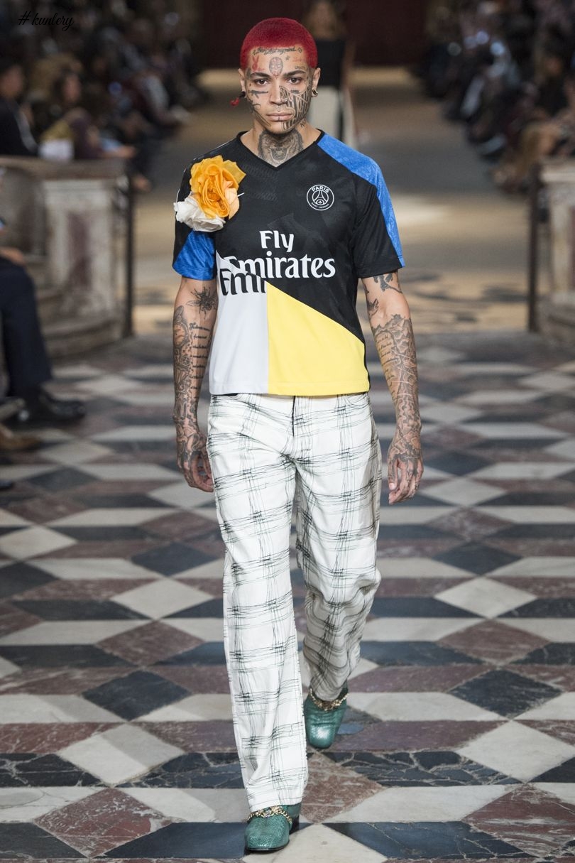 Koché RTW SS18 Collection! Football Meets Fashion At Paris Fashion Week Spring 2018