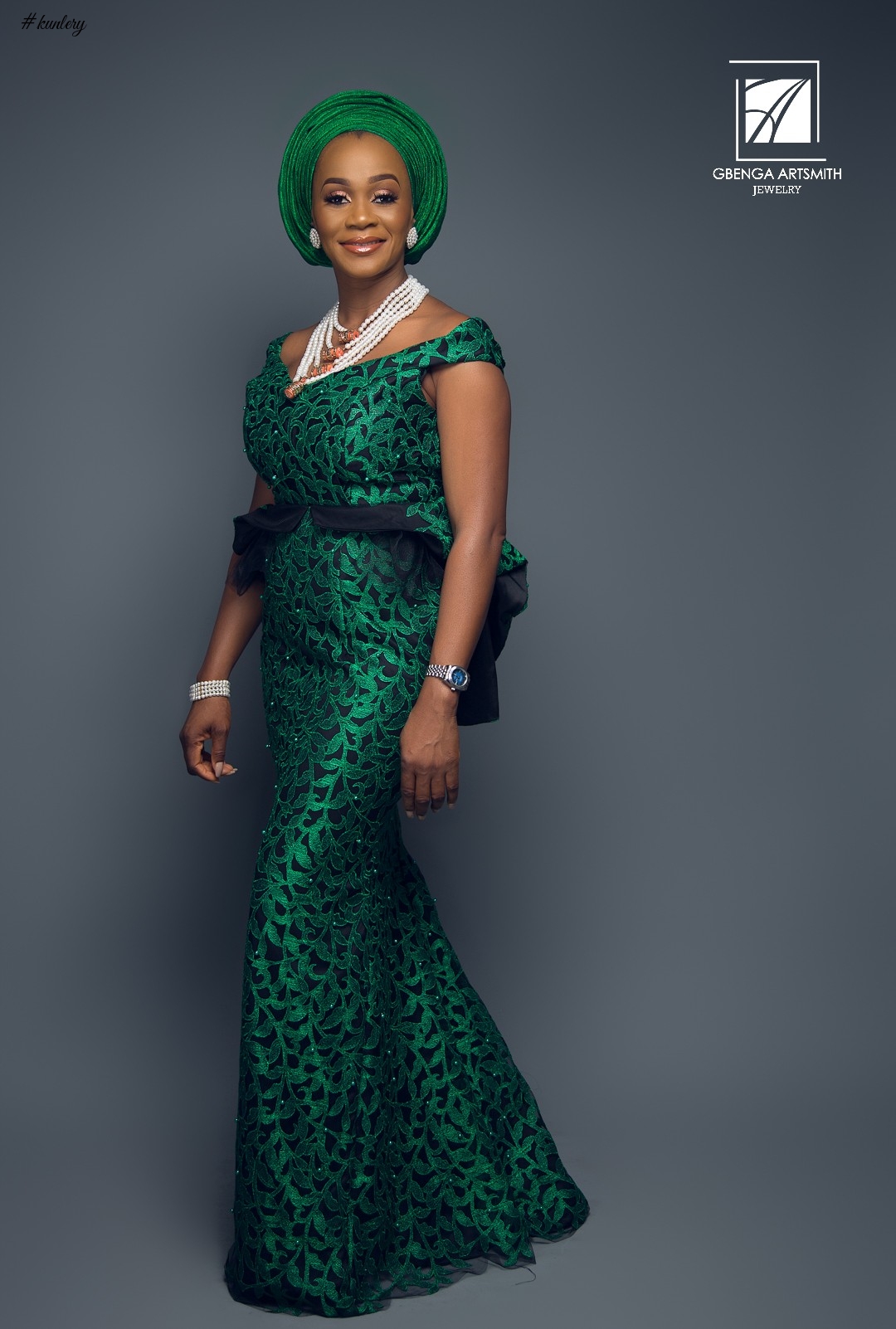 Banke Meshida-Lawal, Funke Bucknor-Obruthe Model Jewelry Brand Gbenga Artsmith “The Jollof Collection”