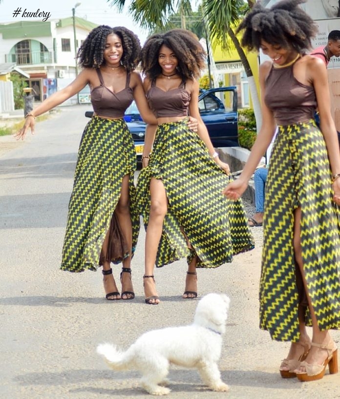 See Why These Ghanaian Twins Are Set To Be Africa’s Hottest StyleGirls; & Check 7 Hot African Print Look Inside