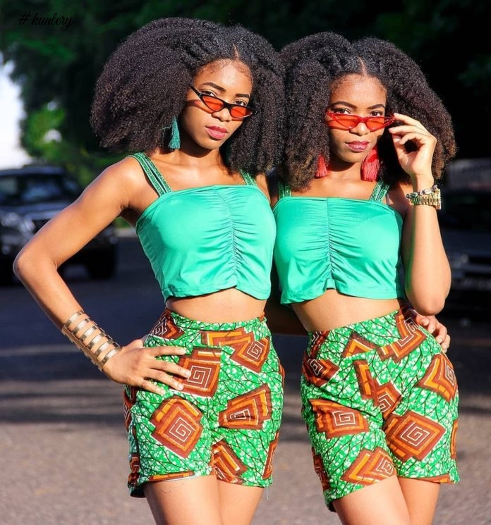 See Why These Ghanaian Twins Are Set To Be Africa’s Hottest StyleGirls; & Check 7 Hot African Print Look Inside