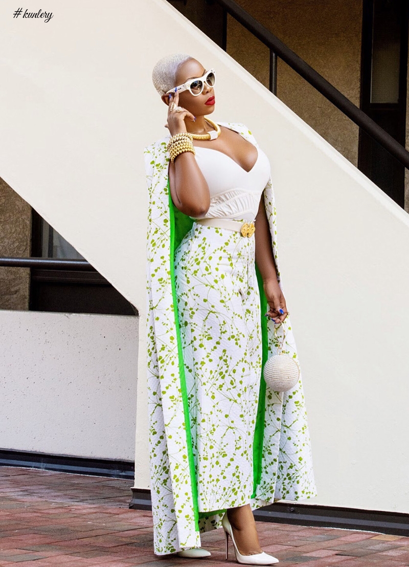 Liberian Traveler & Blogger Sarle Amah Stuns In This Juicy Cape Dress