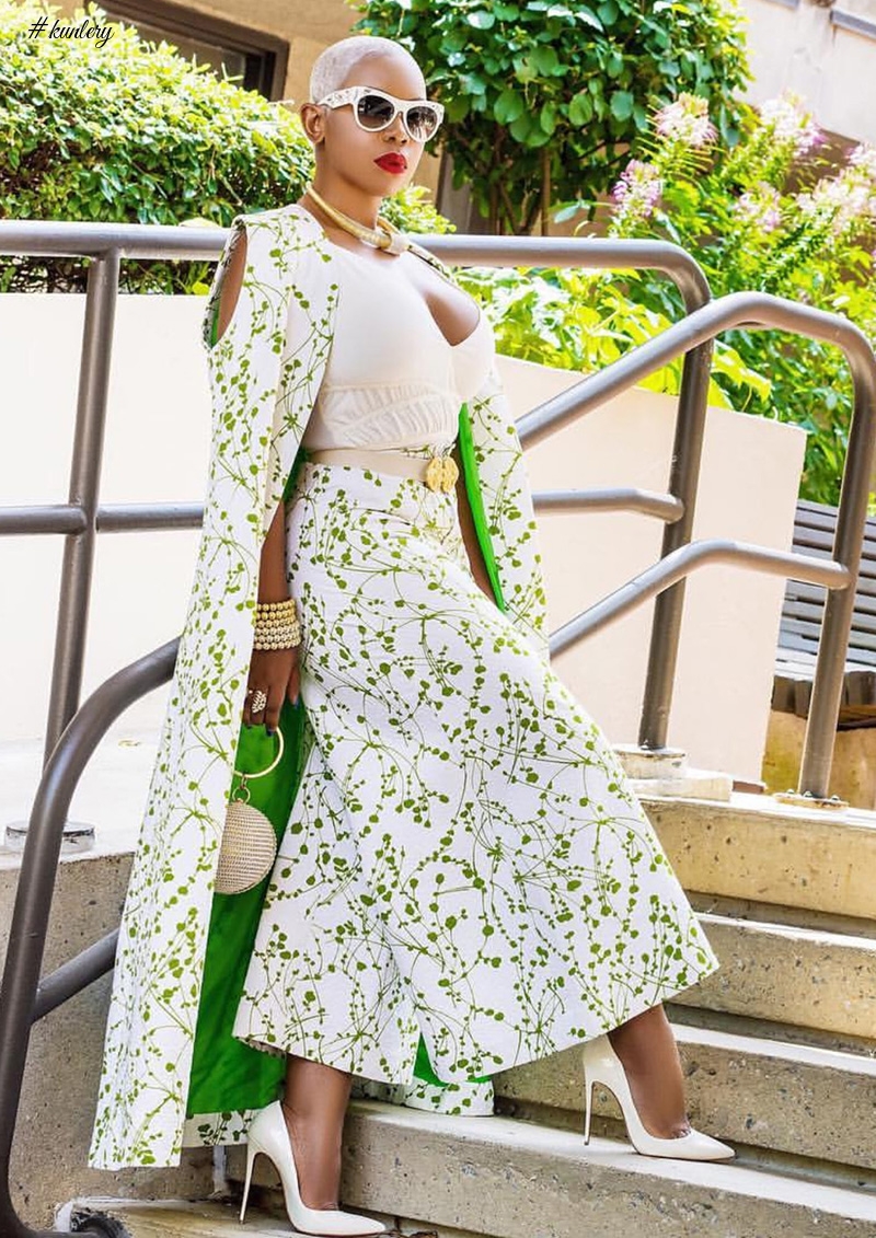 Liberian Traveler & Blogger Sarle Amah Stuns In This Juicy Cape Dress