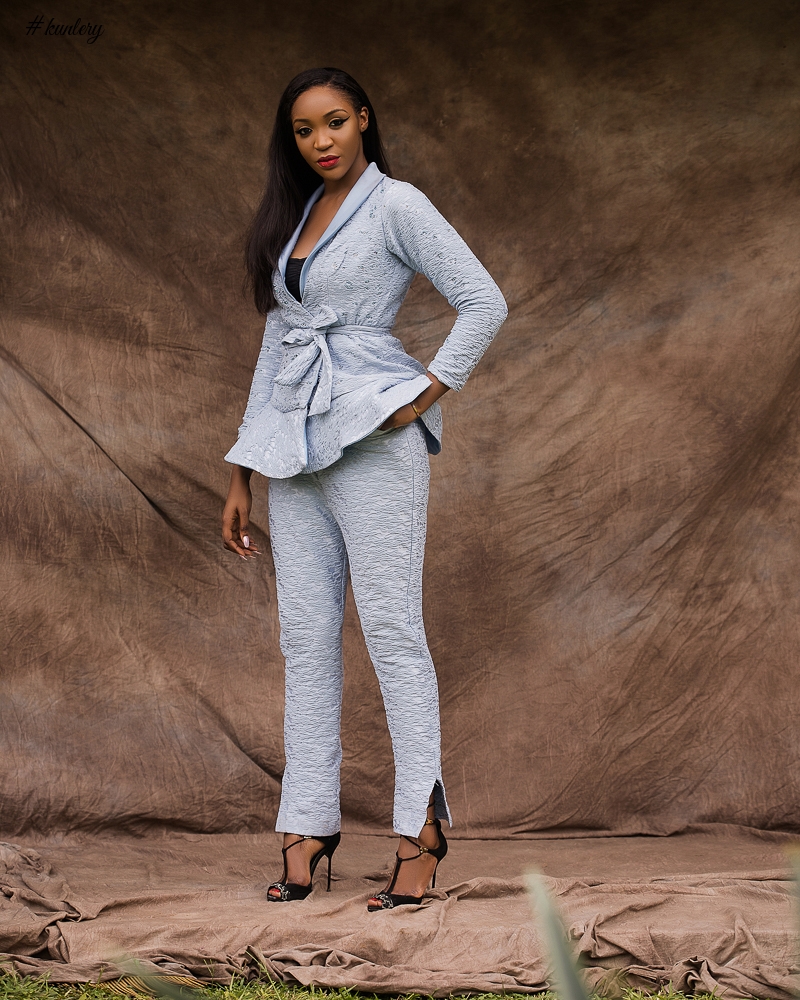 Flare & Flamboyant! TV Presenter Idia Aisen Models Isi Atagamen’s New Collection “Flareboyant”