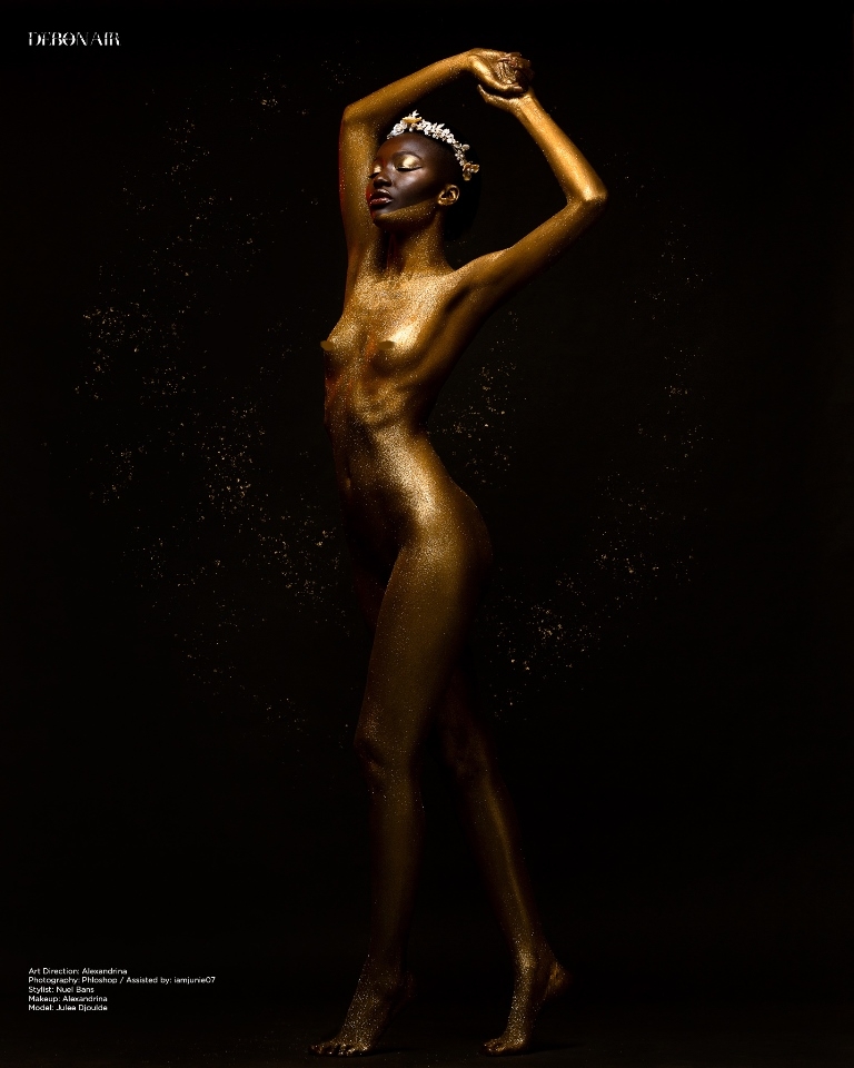 Glitter, Skin And Form! Debonair Afrik Advocates Body Acceptance In Latest Issue