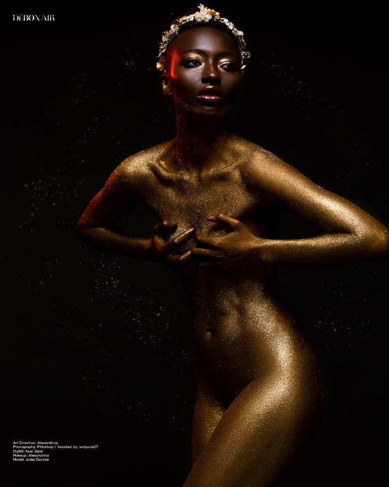 Glitter, Skin And Form! Debonair Afrik Advocates Body Acceptance In Latest Issue