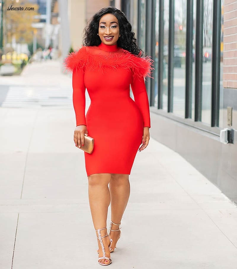 Proud Mum & Style Girl Chic Ama Serves Us Nothing But Extraordinary Red Fashion Fantasies