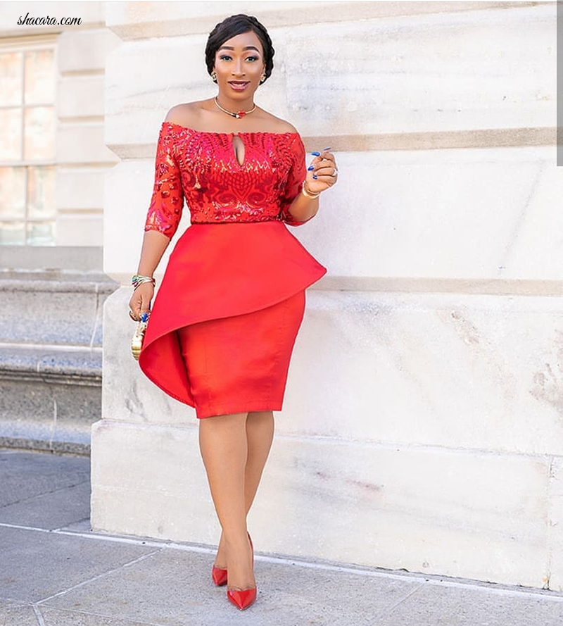 Proud Mum & Style Girl Chic Ama Serves Us Nothing But Extraordinary Red Fashion Fantasies