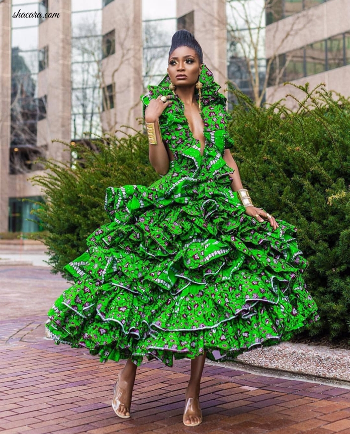 See The Ladies Going Loud With African Fashion In 2019, WARNING: Only For Attention Grabbers