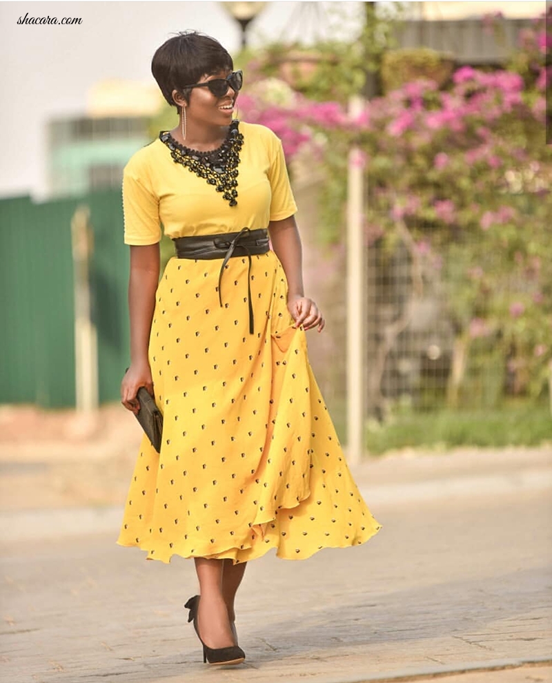 One Of Africa’s Most Popular StyleGirl @Mhiss_Nana Has Already Prepared Us On How To Take On Yellow This Summer