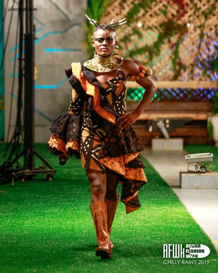 See Images Of When Akinko Lifestyle Clothing Unleashed Noella Wiyaala On Accra Fashion Week Runway