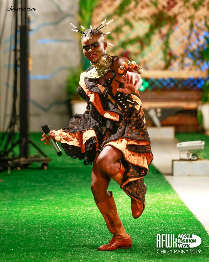 See Images Of When Akinko Lifestyle Clothing Unleashed Noella Wiyaala On Accra Fashion Week Runway