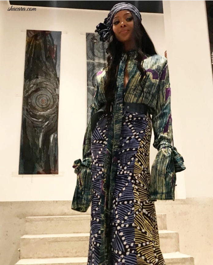 Naomi Campbell Is Living Her Best Life In Nigeria Rocking Various African Brands; See It Here