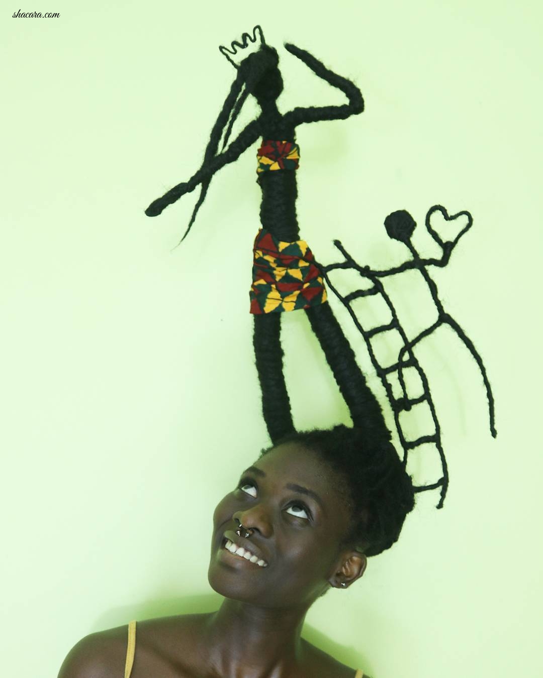 This Extremely Beautiful Ivorian, Laetitia, Amaze The World With Hair Tremendous Art