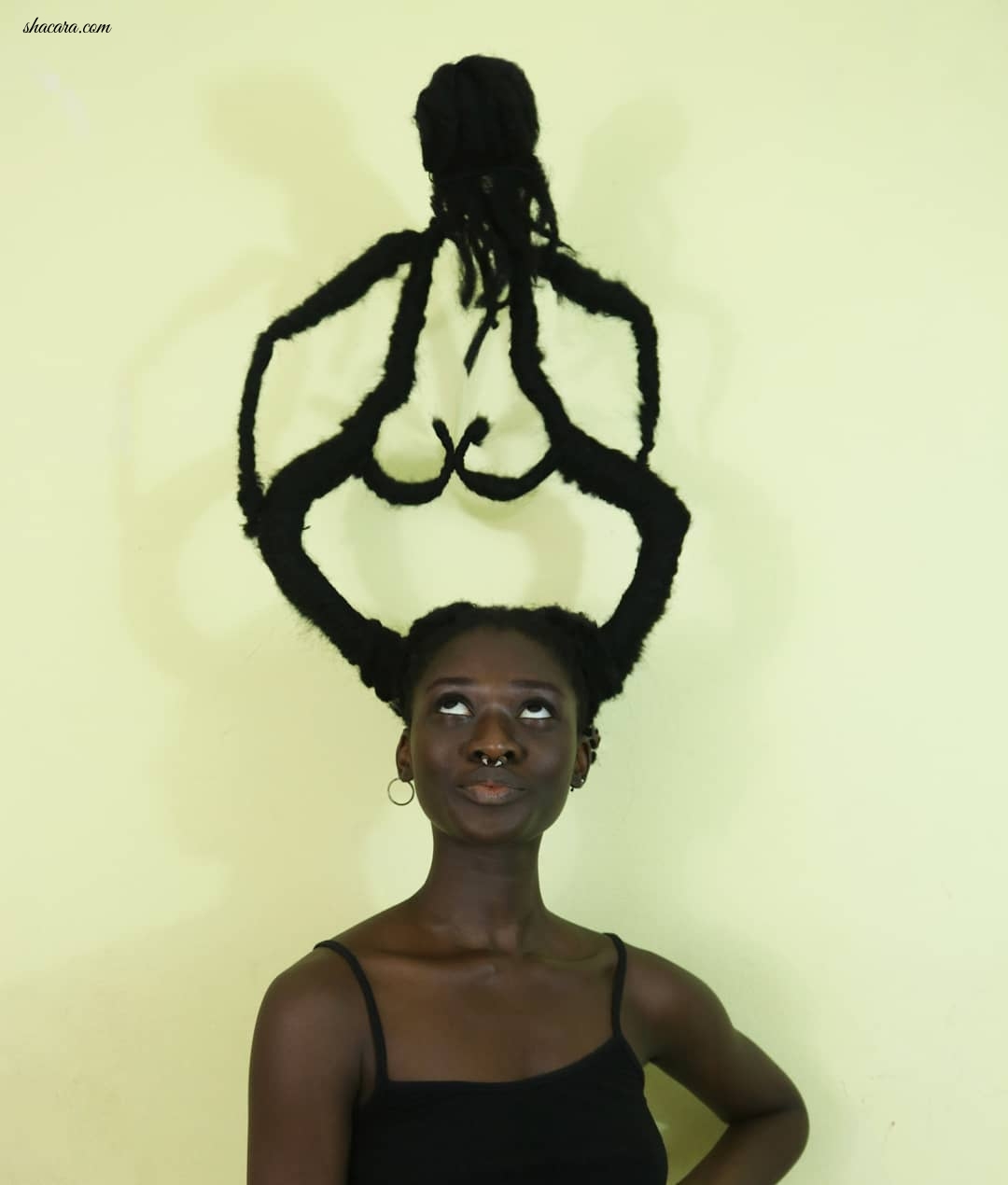 This Extremely Beautiful Ivorian, Laetitia, Amaze The World With Hair Tremendous Art