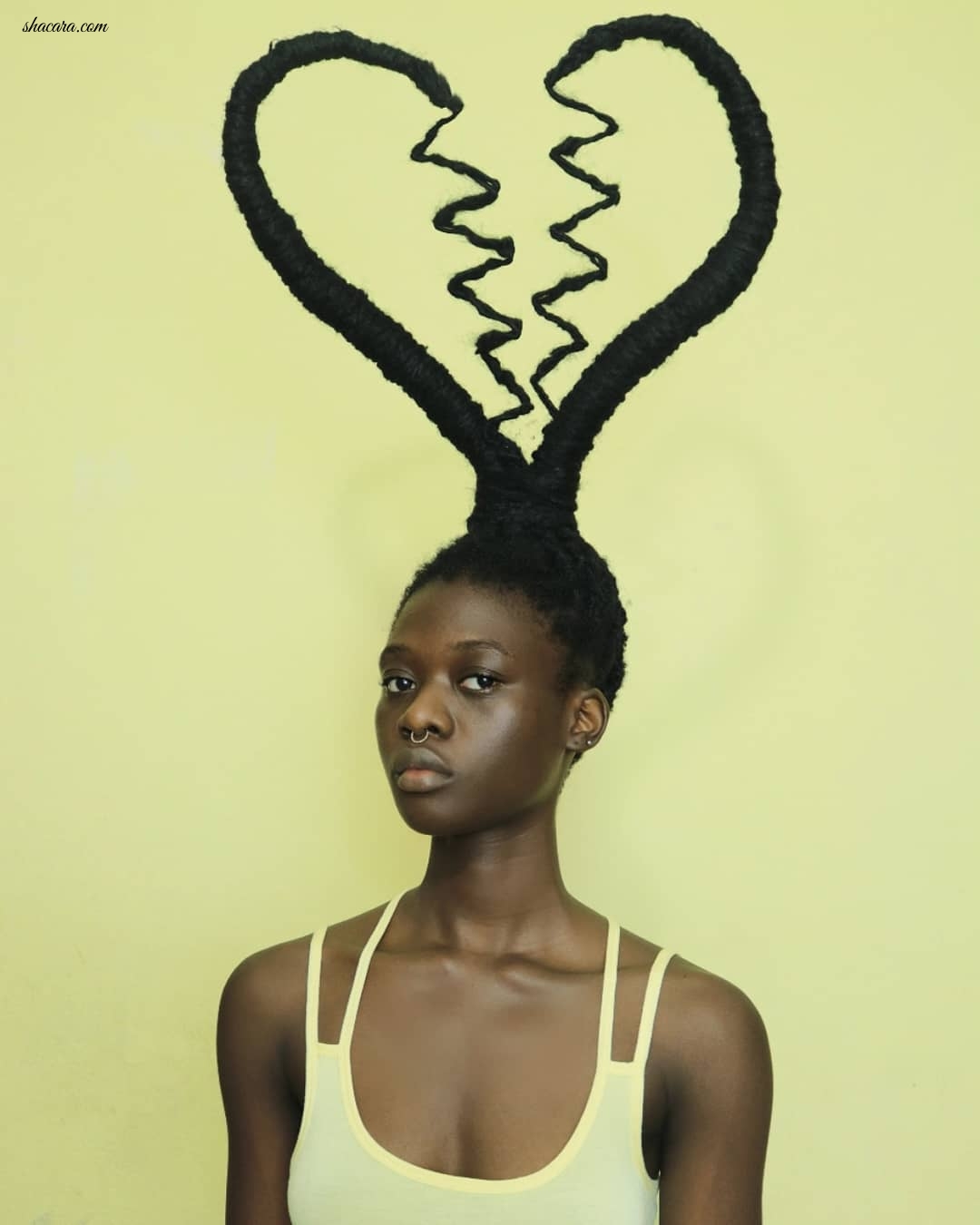 This Extremely Beautiful Ivorian, Laetitia, Amaze The World With Hair Tremendous Art