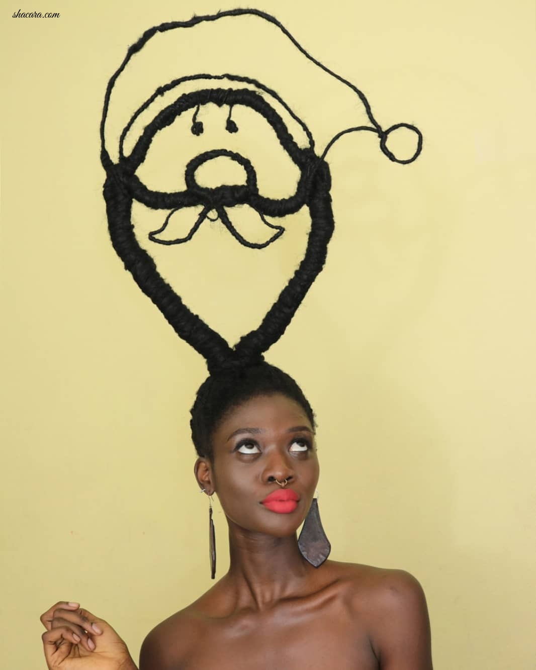 This Extremely Beautiful Ivorian, Laetitia, Amaze The World With Hair Tremendous Art