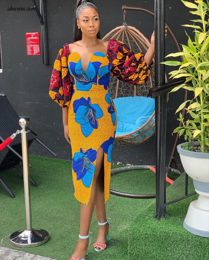 #STYLEGIRL: Nigeria’s Lilly Afe Hits Social Media Hard & Breakd Rules With This Stunning African Print Dress