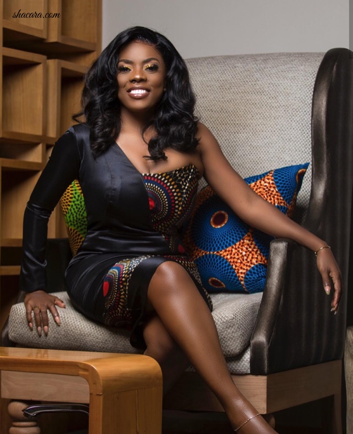 #STYLEGIRL: We Can’t Get Over Nana Aba Half Print Birthday Dress & Here Is Why!