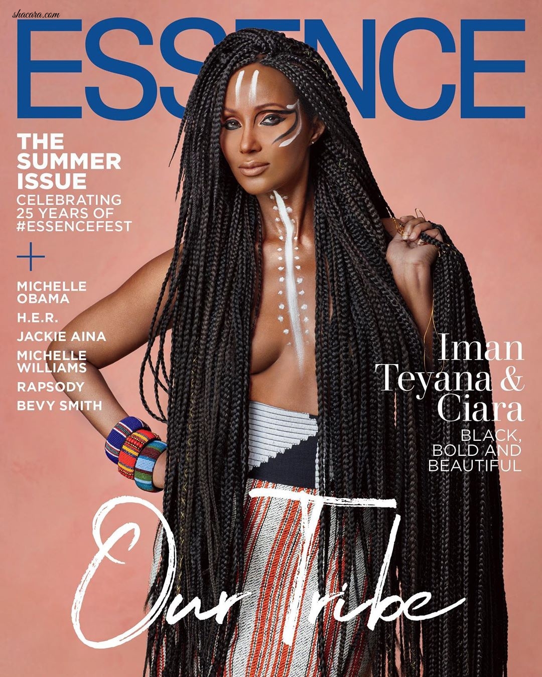 Legendary Model Iman, Ciara & Tenya Go All African In These Fabulous Essense Mag Covers