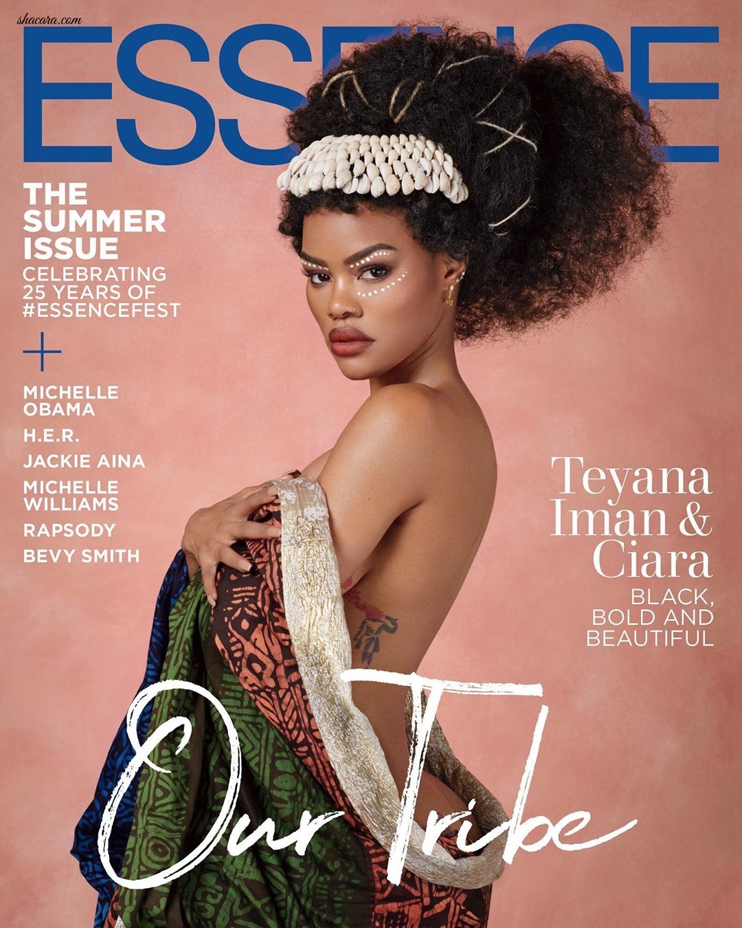 Legendary Model Iman, Ciara & Tenya Go All African In These Fabulous Essense Mag Covers