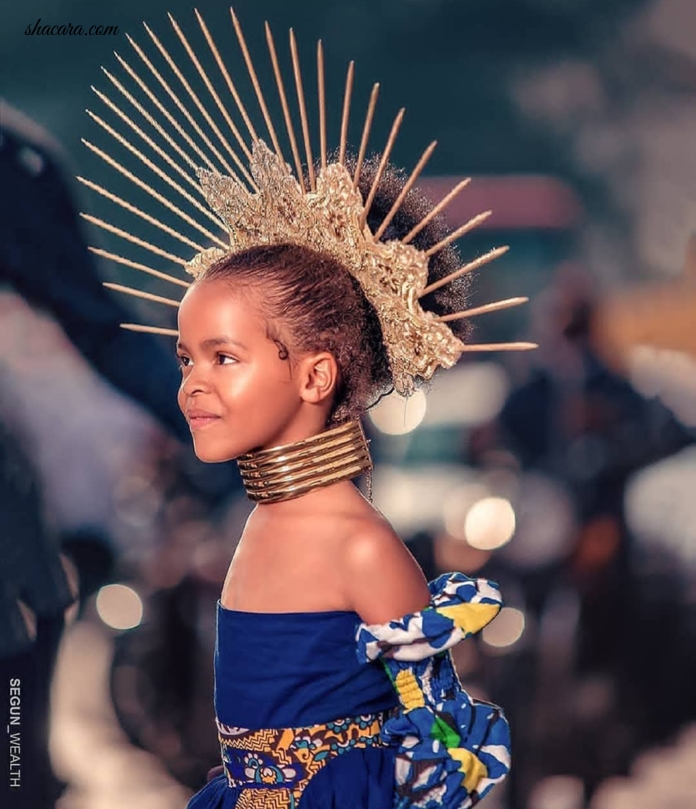 #HOTSHOTS: Photographer Segun Wealth Turn June Wisse Into A Lagos Street Cleopatra, Watch It With Poetry