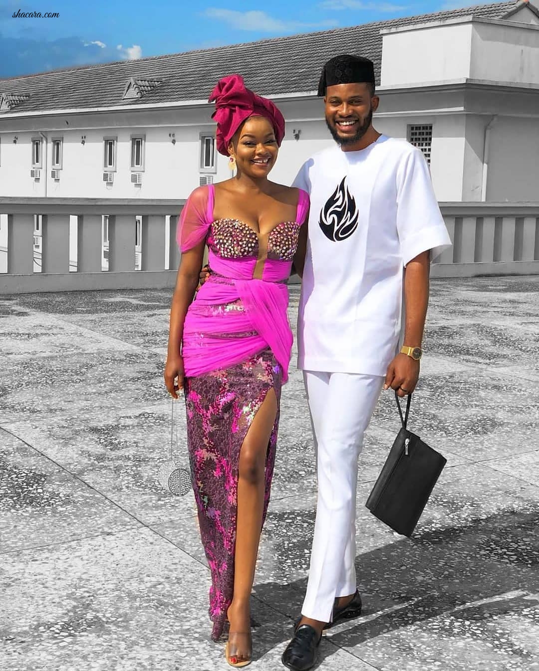 #BBNaija Stars came through for BamBam & Teddy A – See All the Aso-Ebi Moments from #BamTeddy